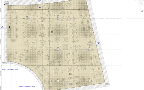 Architecture drawing pack, floor setting-out shop drawing plan