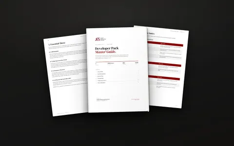 Developer pack master guide, cover and inside pages