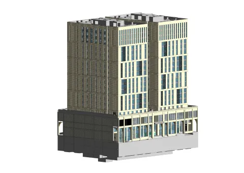 Architecture coordination, GA plans, sections, elevations, and detail sheets coordinated against structure and MEP