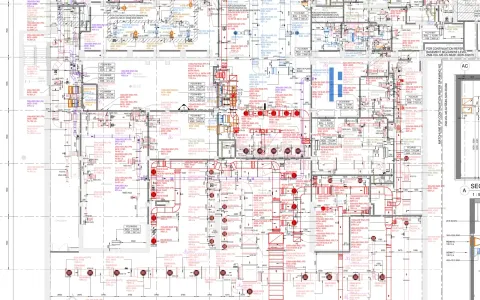 MEP drawing pack, HVAC shop drawing duct layout