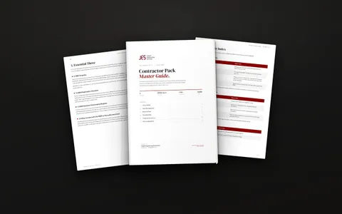 Contractor pack master guide, cover and inside pages