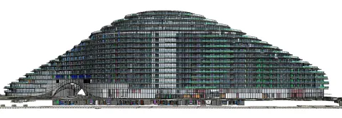 Federated BIM model of Marsa Al Arab, five disciplines in one model